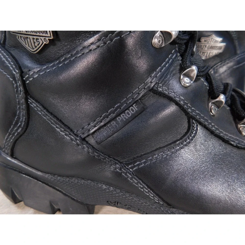 Harley-Davidson Felix Men's 9.5 Waterproof Black Leather Riding Boots D95333